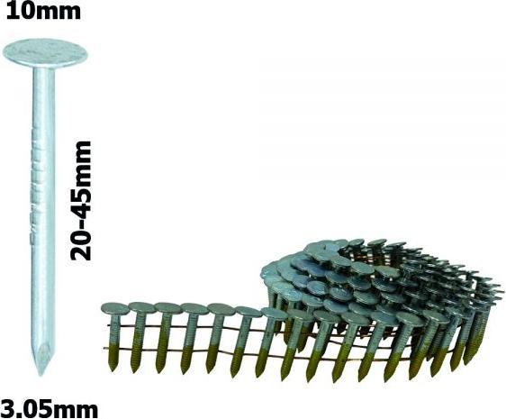 Co-Fastening GRN31202 Asphaltnägel (Dachdeckernägel) Ring verzinkt - 3,05x20mm (20 mm)