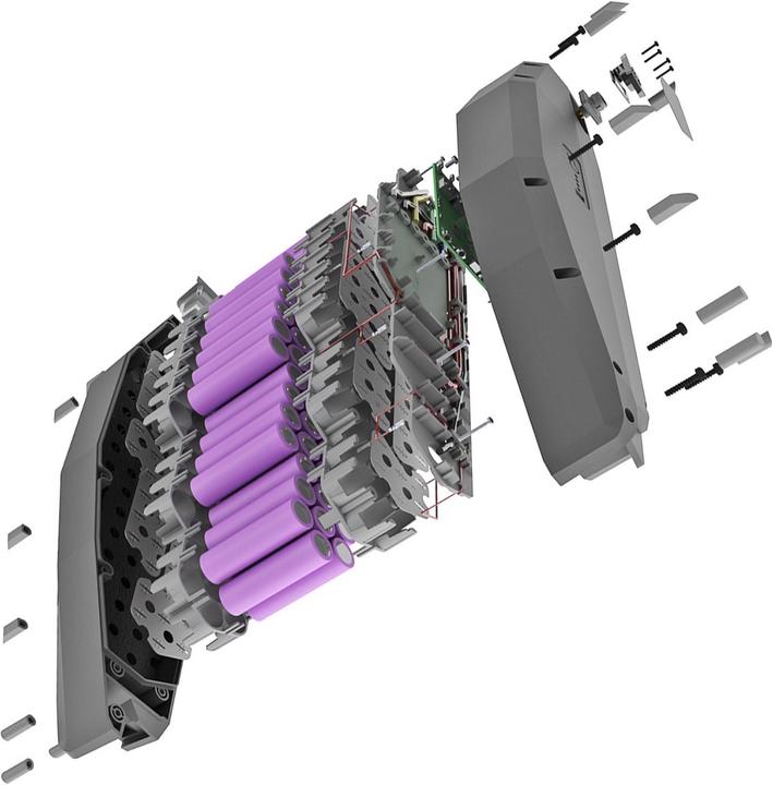 Image du produit E-Bike-Vision Batterie sous tube Yamaha (745 Wh, Batterie pour vélo électrique)