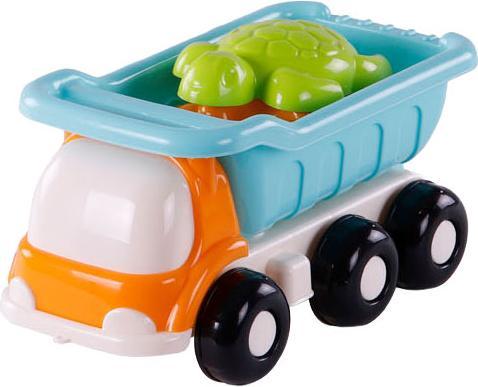 Actual product image Polesie Cavallino beach tipper with 4 sand moulds, blue