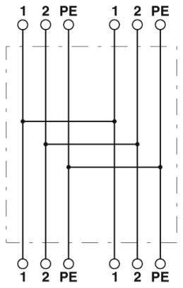 Produktbild Phoenix Contact 1414721 Rundstecker Verteiler Serie (Rundsteckverbinder): QPD Gesamtpolzahl: 2 + PE 1 St.
