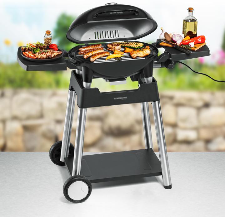 Actual product image Rommelsbacher BARBECUE GRILL WITH GRILL TROLLEY *Delivery start: from mid-June 2024* (2.20 kW)