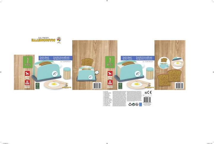 Produktbild Marionette Wooden Toys Holz-Toaster-Set, 7-tlg.