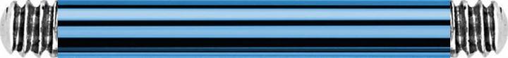 Star Piercing Barbell-Stab hellblau (ohne Messing, Titan G23)