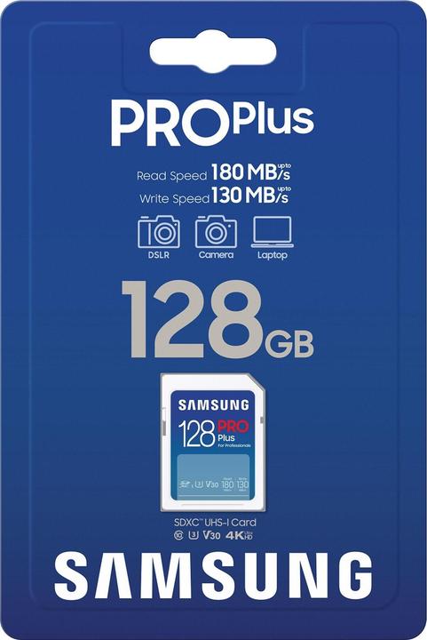 Immagine prodotto Samsung PRO Plus (128 GB, SDXC, U3, UHS-I)