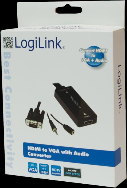 Immagine prodotto LogiLink HDMI – VGA (Digitale -> Analogico)