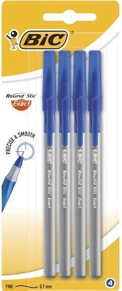 Image du produit Bic Round Stic Exact (Gris, Bleu, 4 x)