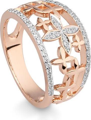 Breuning RING - BRILL. 0,313 Ct. H/si (53, 585/14 K Gold)