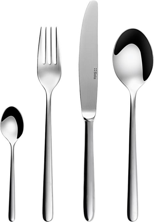 Produktbild Sola - Dessert Besteckset 24-tlg. Faro Elite silbern poliert (24 Stück, Besteck Set)