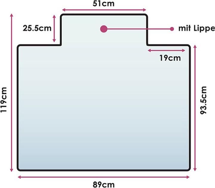 Produktbild Trenddeko Ultimat Bodenschutzmatte (119 x 89 cm)