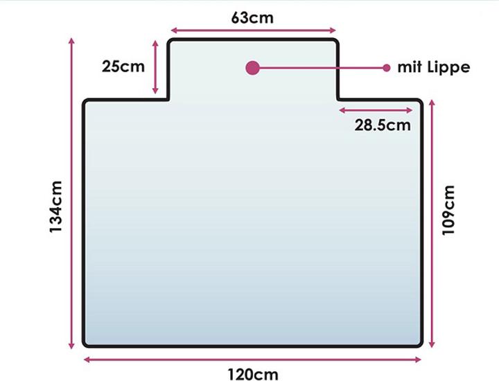 Produktbild Trenddeko Ultimat Bodenschutzmatte (120 x 134 cm)