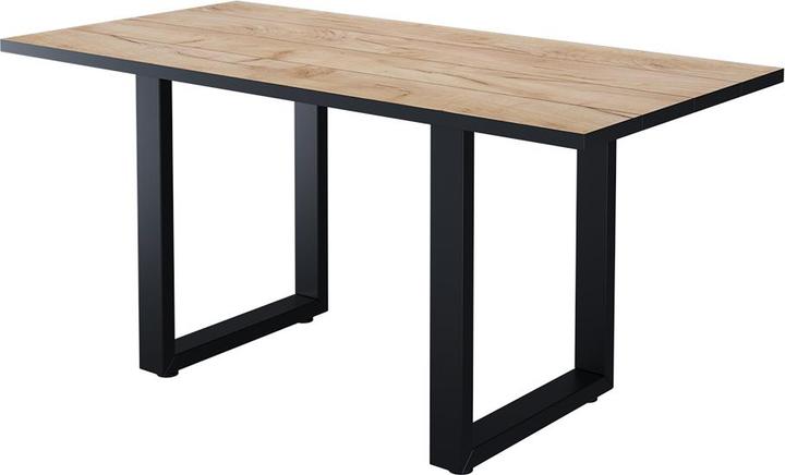 Immagine prodotto Vichy Esstisch Livorno, Schwarz/Goldkraft Eiche, 160 x 80 cm