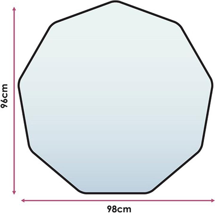 Actual product image Trenddeko Cleartex 9mat floor protection mat (96 x 98 cm)