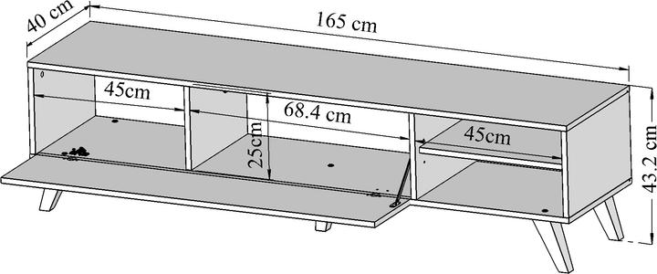 Actual product image Temahome Prism (165 x 40 x 43 cm)