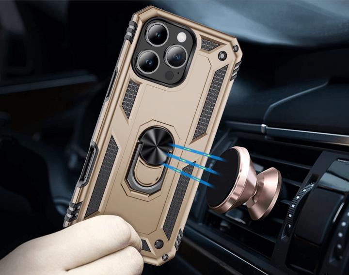 Actual product image Cover-Discount iPhone 16 Pro Max - Armor Case with kickstand (Apple iPhone 16 Pro Max)