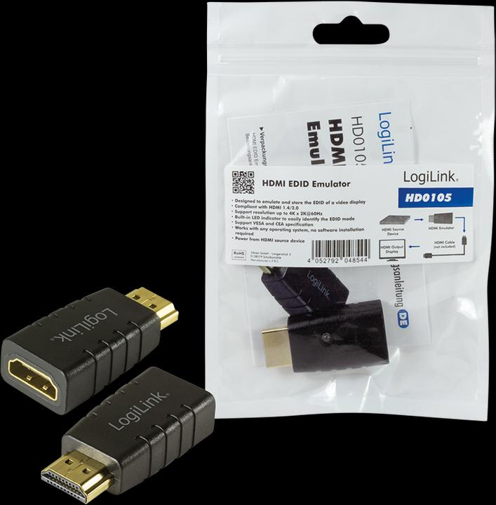 Immagine prodotto LogiLink Emulatore HDMI EDID (HDMI, 4.50 cm)