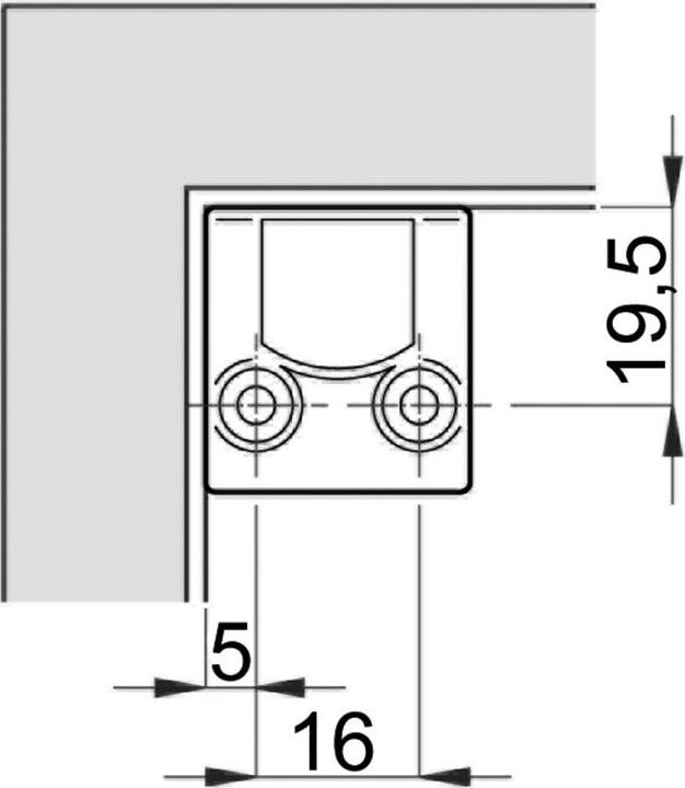 Produktbild Salice Push-Adapter