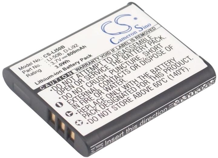 Produktbild CS Cameron Sino Battery 800mAh for Casio, Kodak, GE, Olympus, Pentax, RICOH (Kamera Akku)