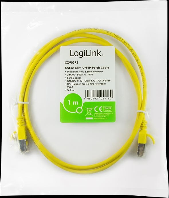 Actual product image LogiLink Network cable (STP, CAT6a, 1 m)