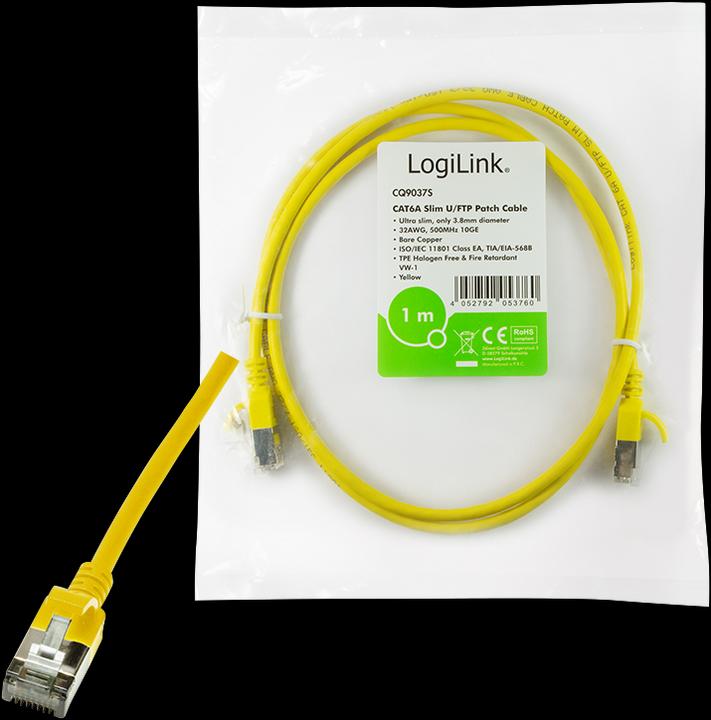 Actual product image LogiLink Network cable (STP, CAT6a, 1 m)