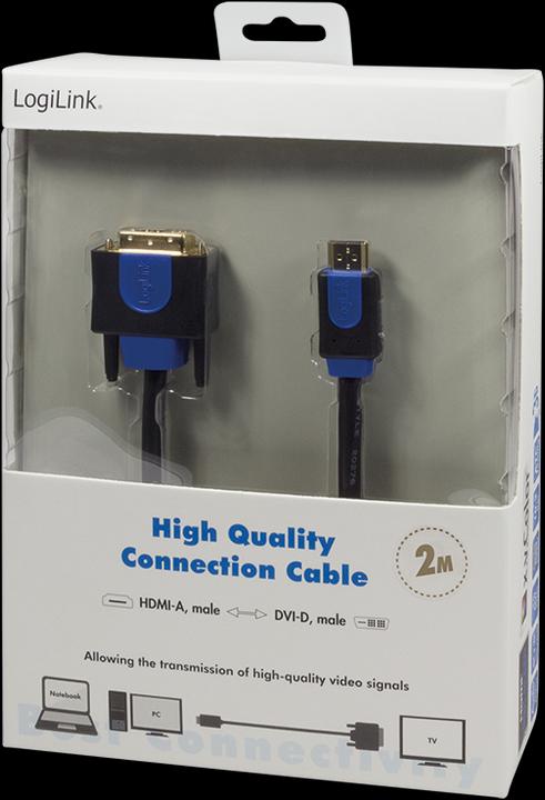 Produktbild LogiLink HDMI zu DVI (1 m, DVI, HDMI)