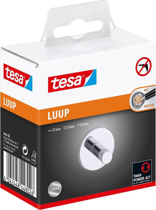 Produktbild tesa LUUP Handtuchhaken inkl. Klebelösung ohne Bohren