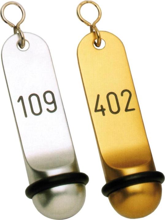 Contacto Hotel-Schlüsselanhängereichtmetall Gravur - Gold