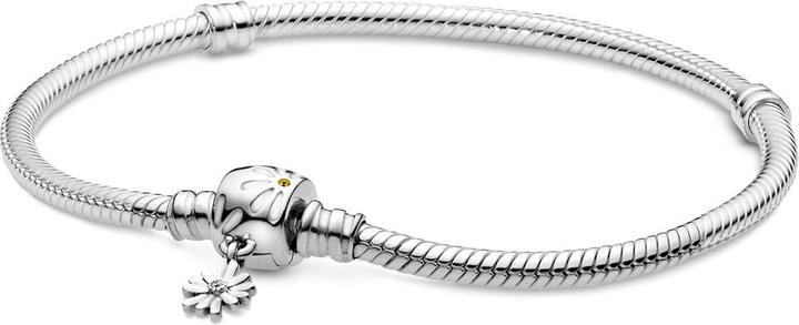 Produktbild Pandora Snake Chain Daisy Clasp Armband (16 cm, Silber, Emaille)