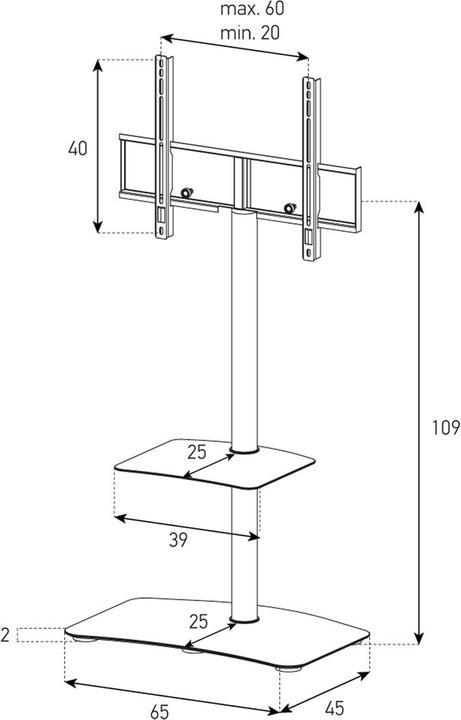 Produktbild Sonorous PL2810 (Universal, 55", 30 kg)