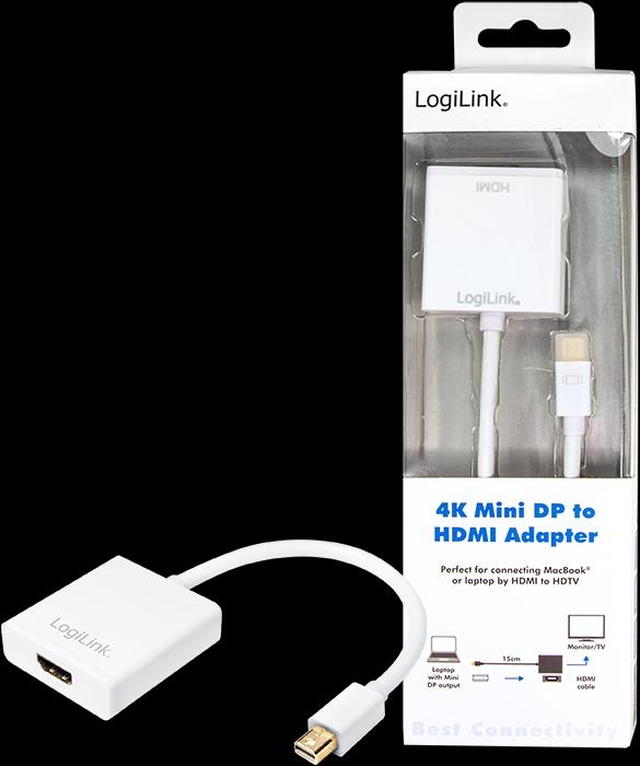 Produktbild LogiLink Mini DisplayPort zu HDMI (HDMI, 15 cm)