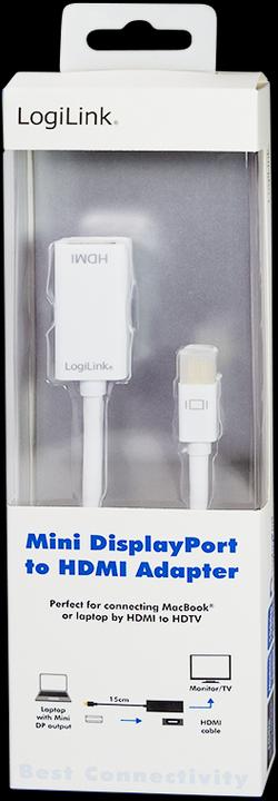 Actual product image LogiLink Mini DP zu (HDMI, 10 cm)