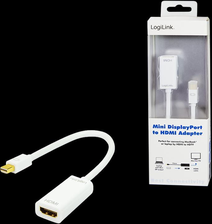 Actual product image LogiLink Mini DP zu (HDMI, 10 cm)