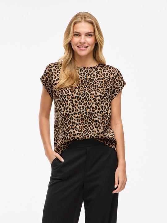 Actual product image Vila Round neck top with short sleeves (36)