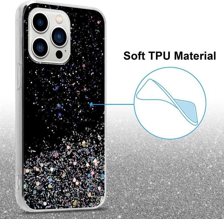 Image du produit Cadorabo Couverture TPU paillettes scintillantes (Apple iPhone 13 Pro)