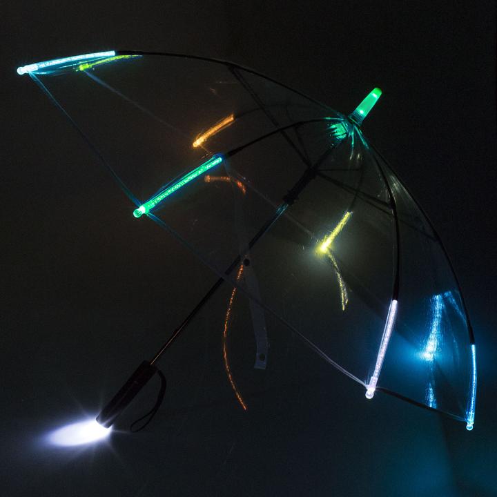 Actual product image Magni LED umbrella 85 cm with 10 colour-changing LEDs