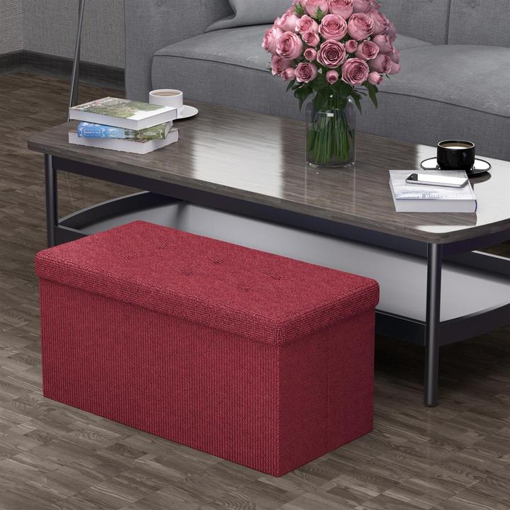 Produktbild Intirilife Sitzbank 76x38x38 cm in GRANAT ROT (76 cm)