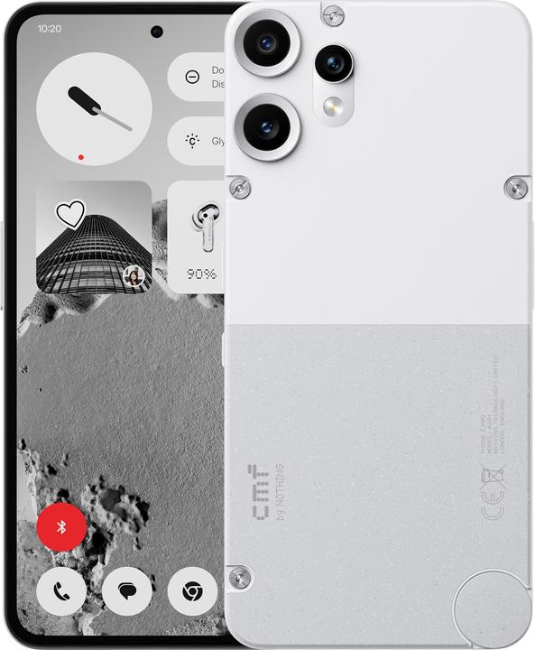 Produktbild CMF Phone 2 Pro (128 GB, White, 6.77", Dual SIM, 50 Mpx, 5G)