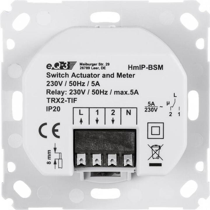 Produktbild EQ-3 Schalt-Mess-Aktor für Markenschalter (Schaltaktor)