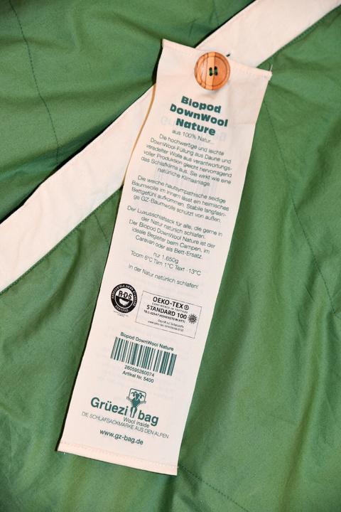 Produktbild Grüezi Bag Biopod DownWool Nature Comfort (215 cm)