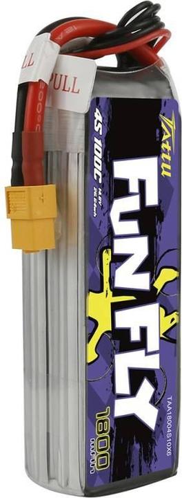 Immagine prodotto Tattu Batteria RC LiPo 1800 mAh 14.8 V 100C Funfly (14.80 V, 1800 mAh)