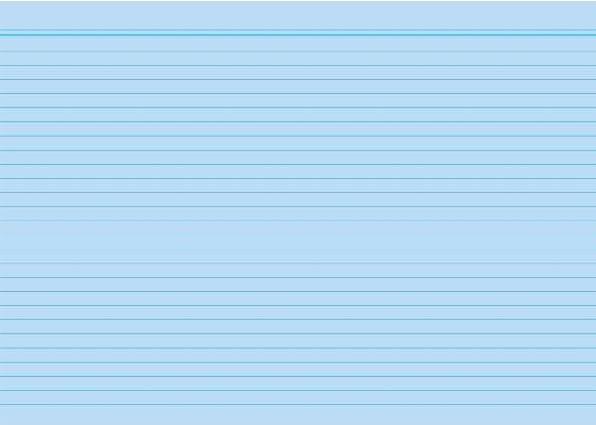 Rnk Karteikarten blau, Ausführung: liniert, DIN A8 (170 g/m², 100 x)