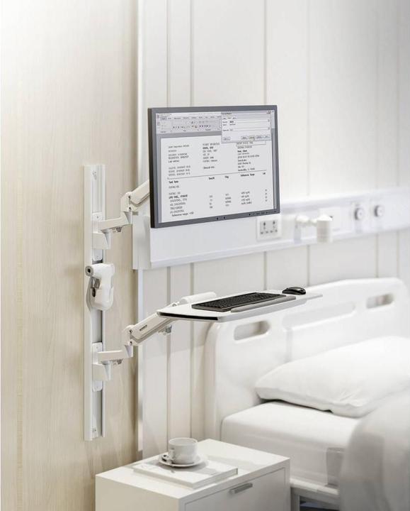 Produktbild SpeaKa Professional SP-MM-960 1fach Monitor-Wandhalterung 43,2cm (17/ ) - 109,2cm (43/ ) Weiss Höh (Wand, 42.99")