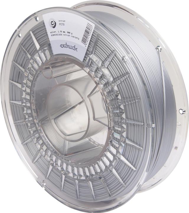 Immagine prodotto Extrudr Filamento PCTG Argento 1,75mm 800g (PCTG, 1.75 mm, 800 g, Grigio)