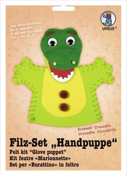 Produktbild Ursus Filz-Set Handpuppe Krokodil
