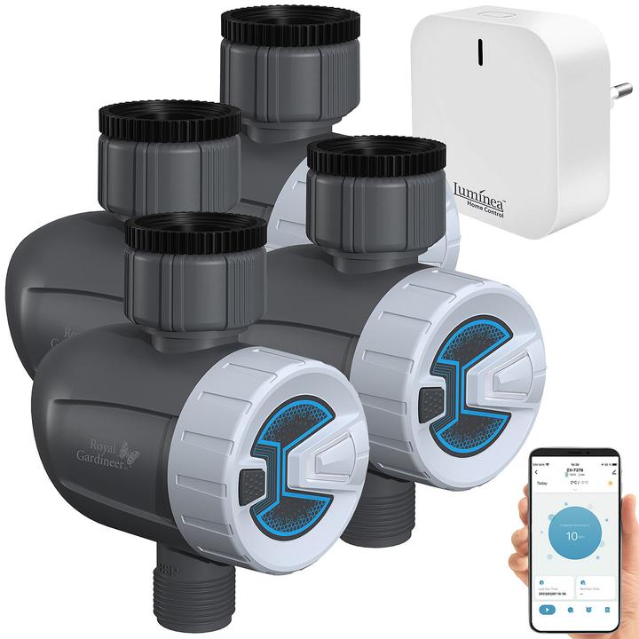 Produktbild Royal Gardineer Bewässerungscomputer smart, 4er Set (Bewässerungscomputer)