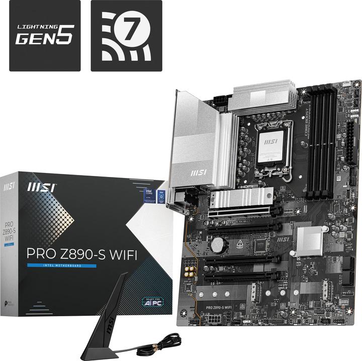 MSI PRO Z890-S WIFI (LGA 1851, Intel Z890, ATX)