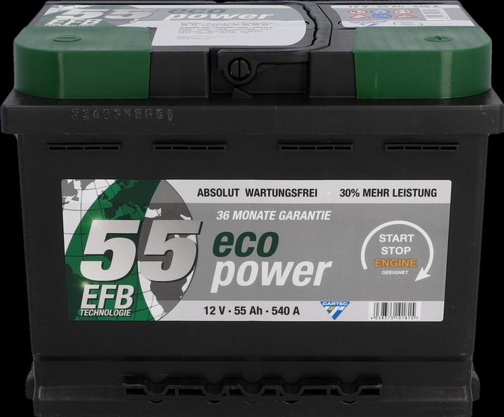 Produktbild Cartec Eco Power 55 EFB (12 V, 55 Ah, 480 A)