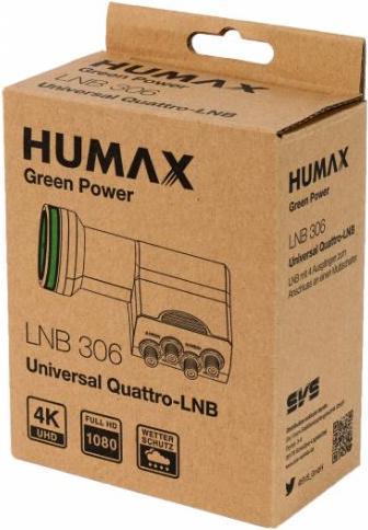 Immagine prodotto Humax Green Power LNB per multi-switch, protezione dalle intemperie, filtro LTE (Quattro LNB, 40mm)