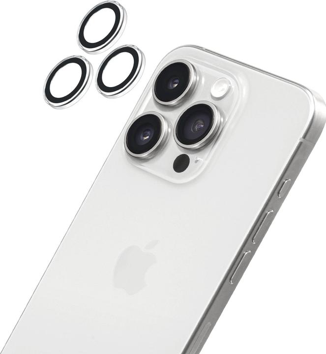 Image du produit Laut Prime GLS Camera Ring Protector iPhone 16 Pro / 16 Pro Max Clear (1 pièce(s), Apple iPhone 16 Pro Max, Apple iPhone 16 Pro)