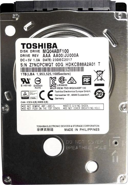 Produktbild Toshiba MQ04ABF100 (1 TB, 2.5")