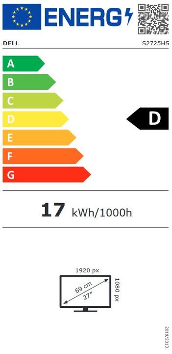 Energie-Label Dell S2725DS (27")